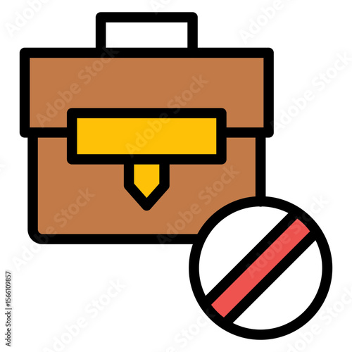 Unavailability icon vector image. Can be used for Business Disruption.