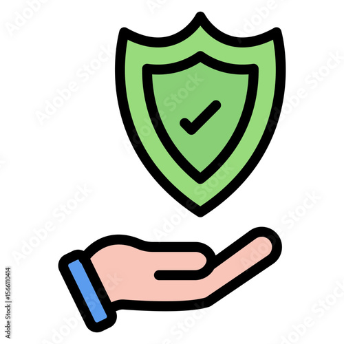 Safety icon vector image. Can be used for World Refugee Day.