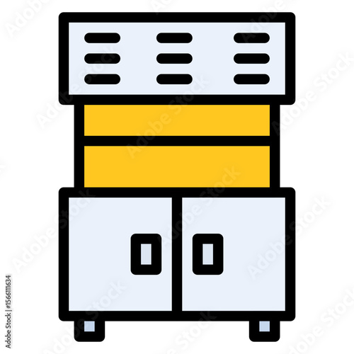 Lab Fume Hood icon vector image. Can be used for Virtual Lab.