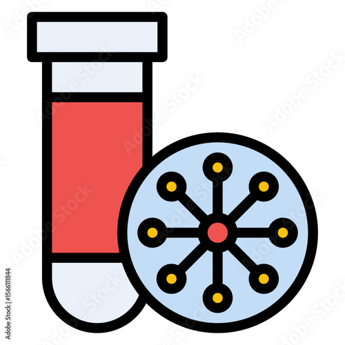 Microorganism icon vector image. Can be used for Virtual Lab.
