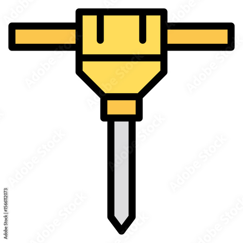 Auger icon vector image. Can be used for Construction Vehicles.