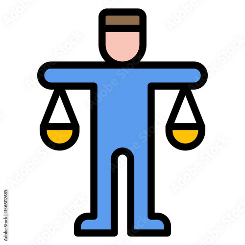 Equality icon vector image. Can be used for Social Justice.