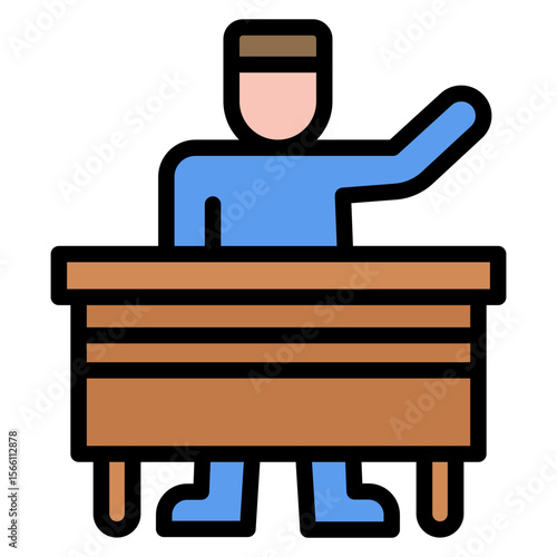 Participate icon vector image. Can be used for Social Justice.