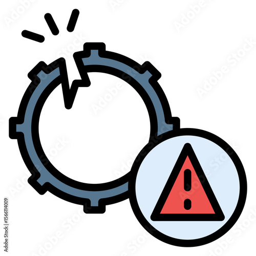 Disruption icon vector image. Can be used for Digital Disruption.