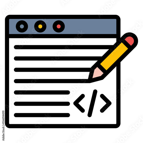 Test Case icon vector image. Can be used for Software Testing.