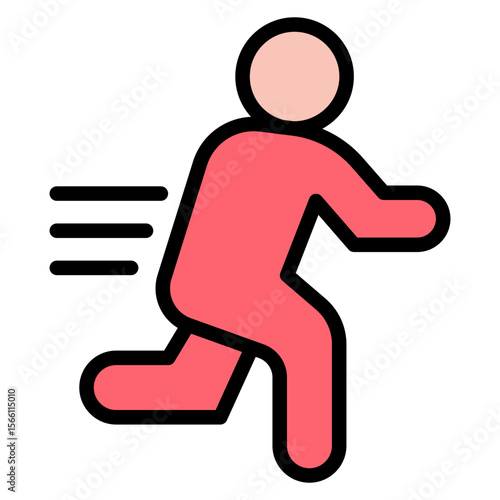 Marathon icon vector image. Can be used for Track and Field.