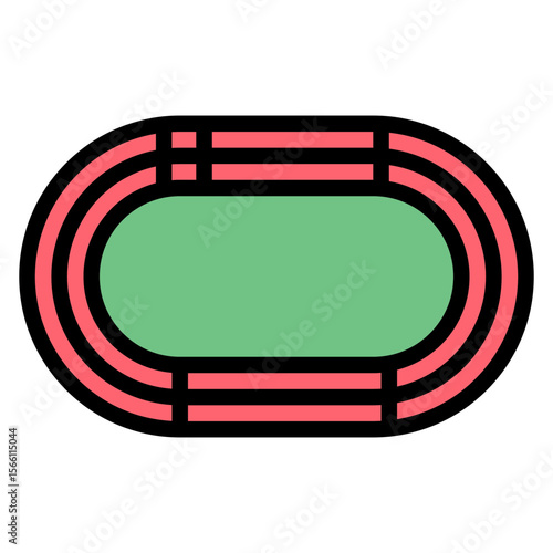 Relay Exchange Zone icon vector image. Can be used for Track and Field.