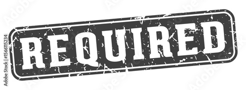 required rectangular sign. required stamp