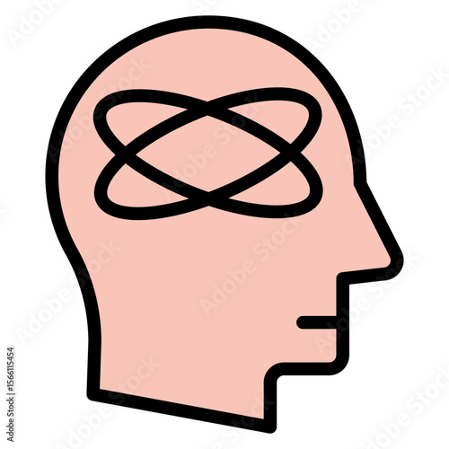 Distraction icon vector image. Can be used for ADHD.