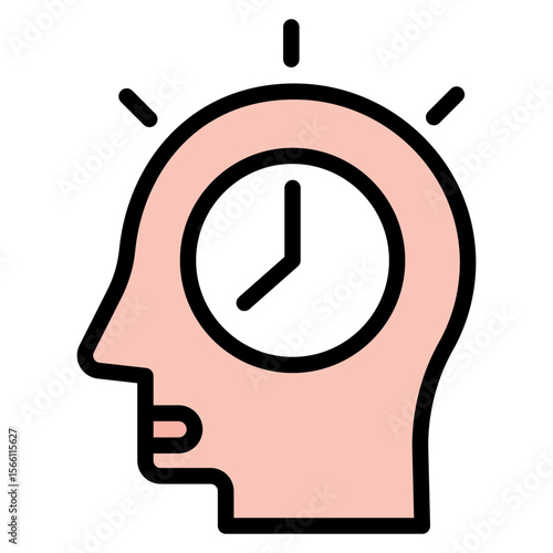 Impatience icon vector image. Can be used for ADHD.