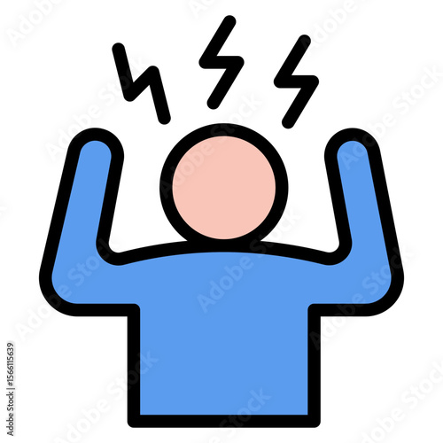 Hyperactivity icon vector image. Can be used for ADHD.