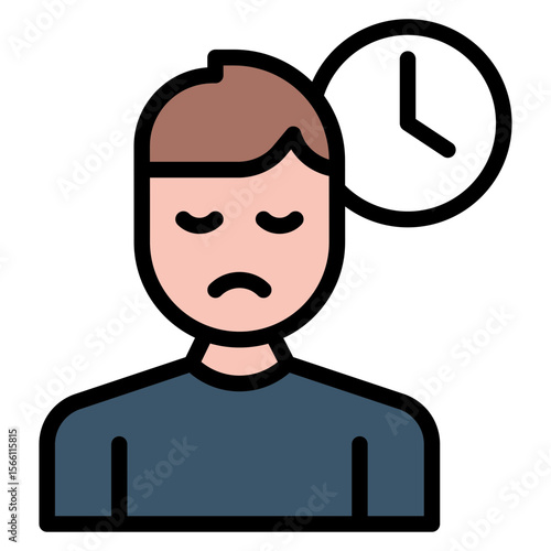 Restlessness icon vector image. Can be used for ADHD.