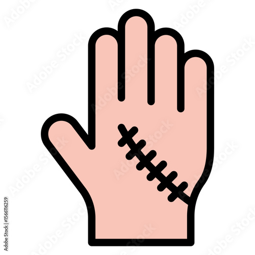 Scar icon vector image. Can be used for Skin Burns.