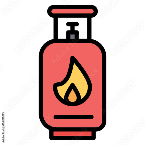 Gas icon vector image. Can be used for Raw Metrial.