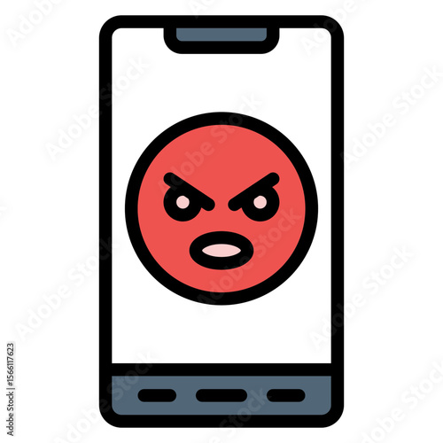 Cyberbullying icon vector image. Can be used for Bullying in Society.