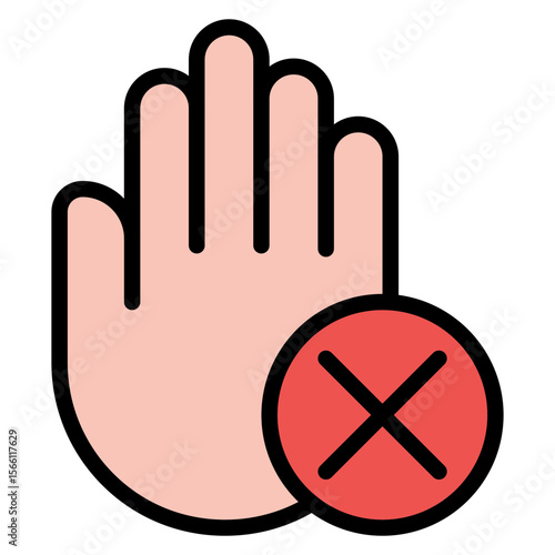 Exclusion icon vector image. Can be used for Bullying in Society.