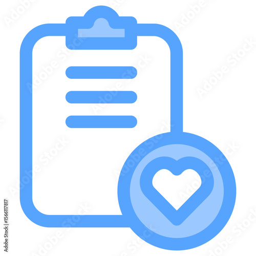 Guest List   Flat Blue Icon