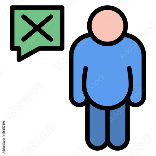 Shaming icon vector image. Can be used for Bullying in Society.