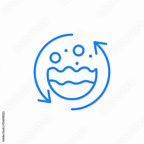 water purification icon sign vector