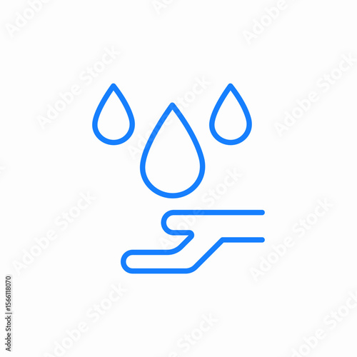 water resistance icon sign vector