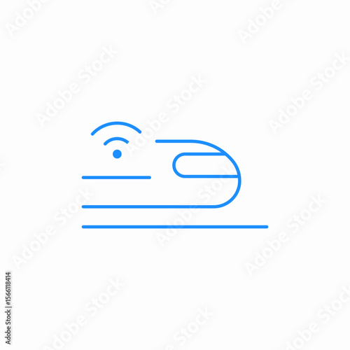 wireless train icon sign vector