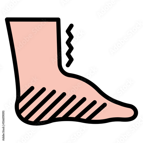 Swelling icon vector image. Can be used for Allergy Symptoms.