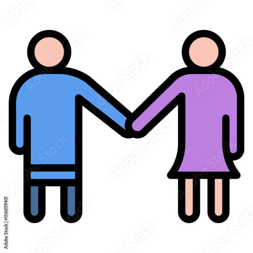 Kindred Spirits icon vector image. Can be used for Social Relationship.
