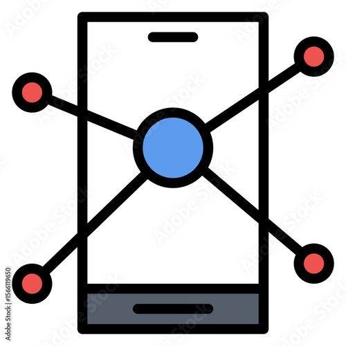 Social Links icon vector image. Can be used for Social Relationship.