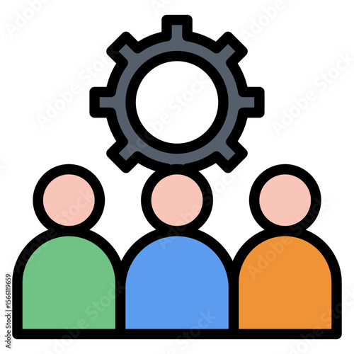 Team icon vector image. Can be used for Social Relationship.
