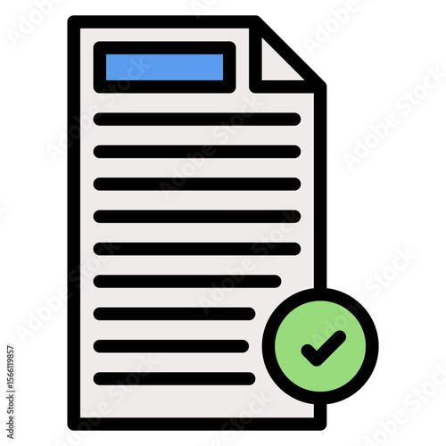 Compliance Report icon vector image. Can be used for Compilance and Regulation.