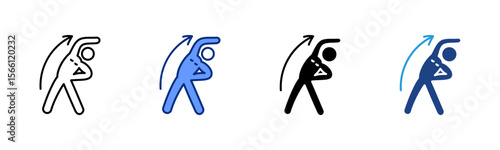 Stretching icon sheet multiple style collection