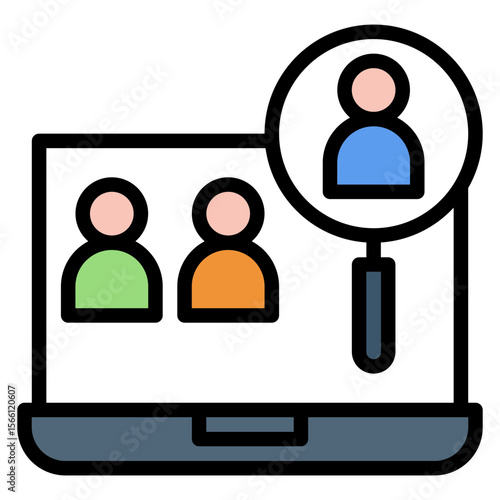 Sampling icon vector image. Can be used for Market Research.
