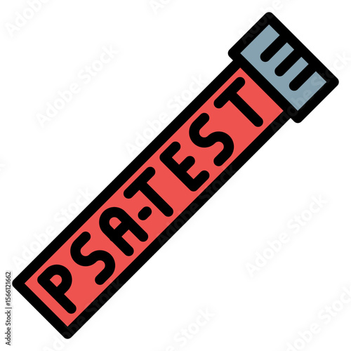 PSA Test icon vector image. Can be used for Medical Tests.