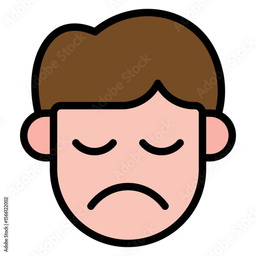 Guilty icon vector image. Can be used for Human Emotions.