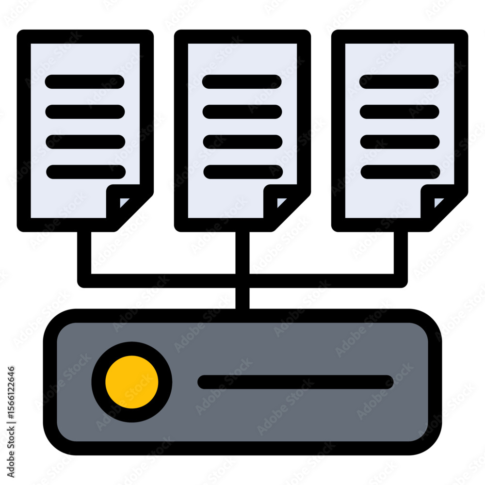 Fototapeta premium Data Collection icon vector image. Can be used for Data Science.