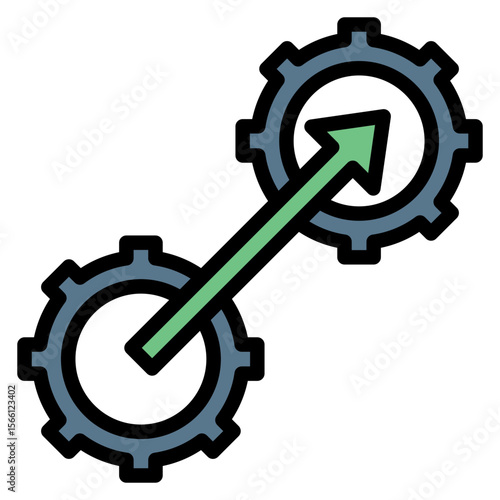 Integration icon vector image. Can be used for Data Science.
