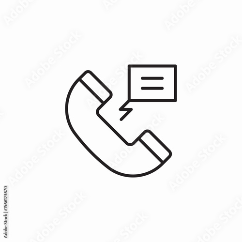 missed call icon sign vector