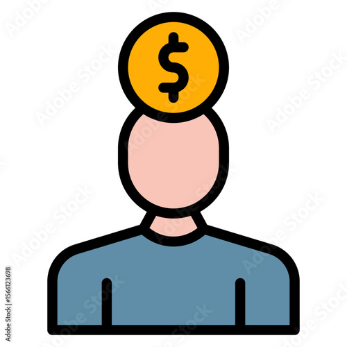 Burden icon vector image. Can be used for Burnout.