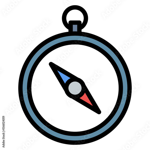 Lost Compass icon vector image. Can be used for Burnout.