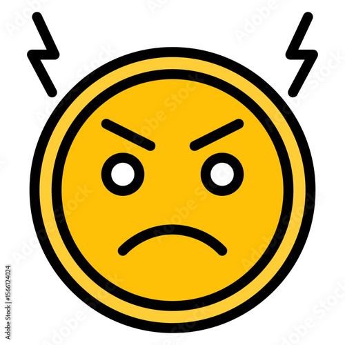 Irritability icon vector image. Can be used for Burnout.