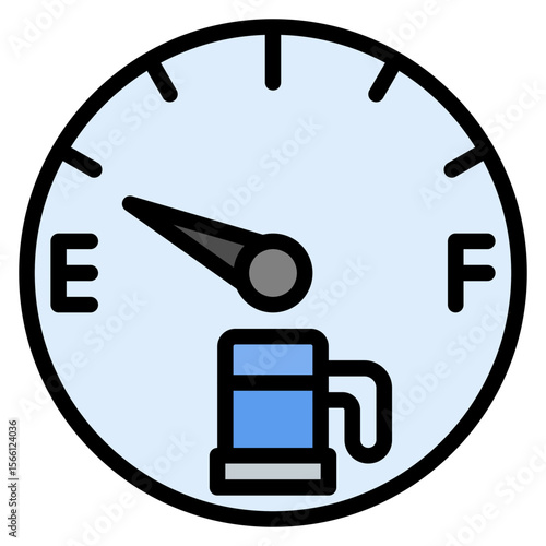 Out of Gas icon vector image. Can be used for Burnout.