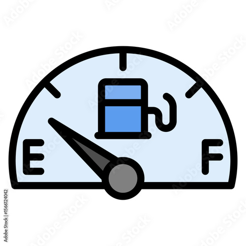 Running on Empty icon vector image. Can be used for Burnout.