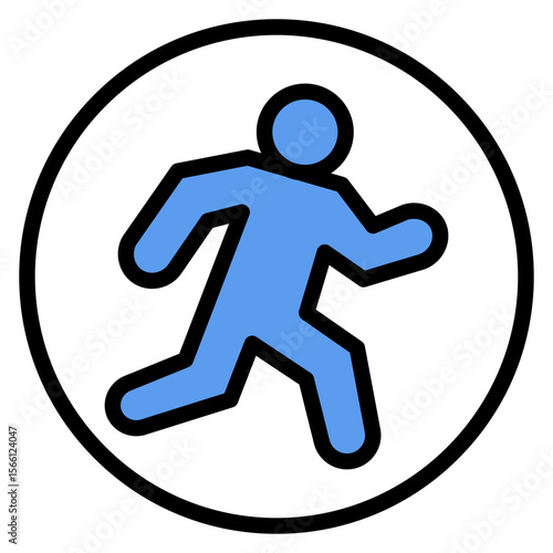 Running in Circles icon vector image. Can be used for Burnout.