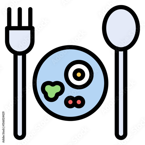 Foodie icon vector image. Can be used for Urban Tribes.