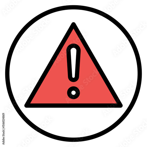 Error icon vector image. Can be used for 3d Printing.