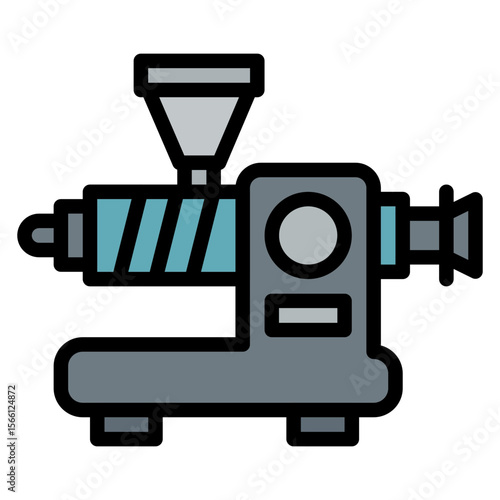 Extruder icon vector image. Can be used for 3d Printing.