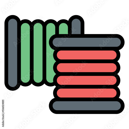Filament icon vector image. Can be used for 3d Printing.