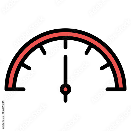 Speed icon vector image. Can be used for 3d Printing.