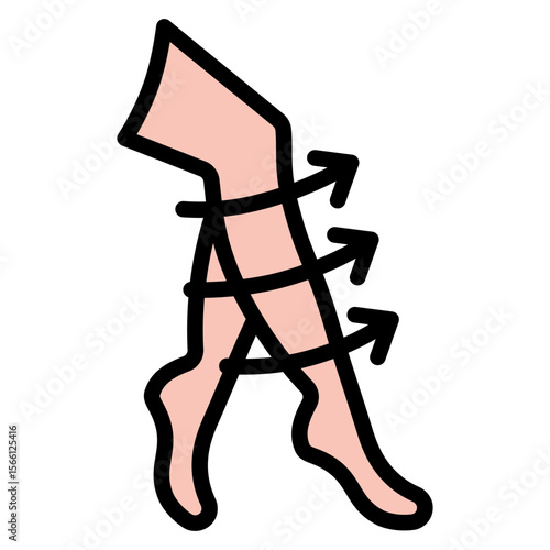 Compression Garment icon vector image. Can be used for Plastic and Cosmetic Surgery.