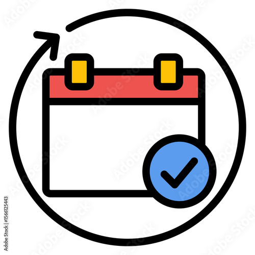 Follow up Appointment icon vector image. Can be used for Plastic and Cosmetic Surgery.